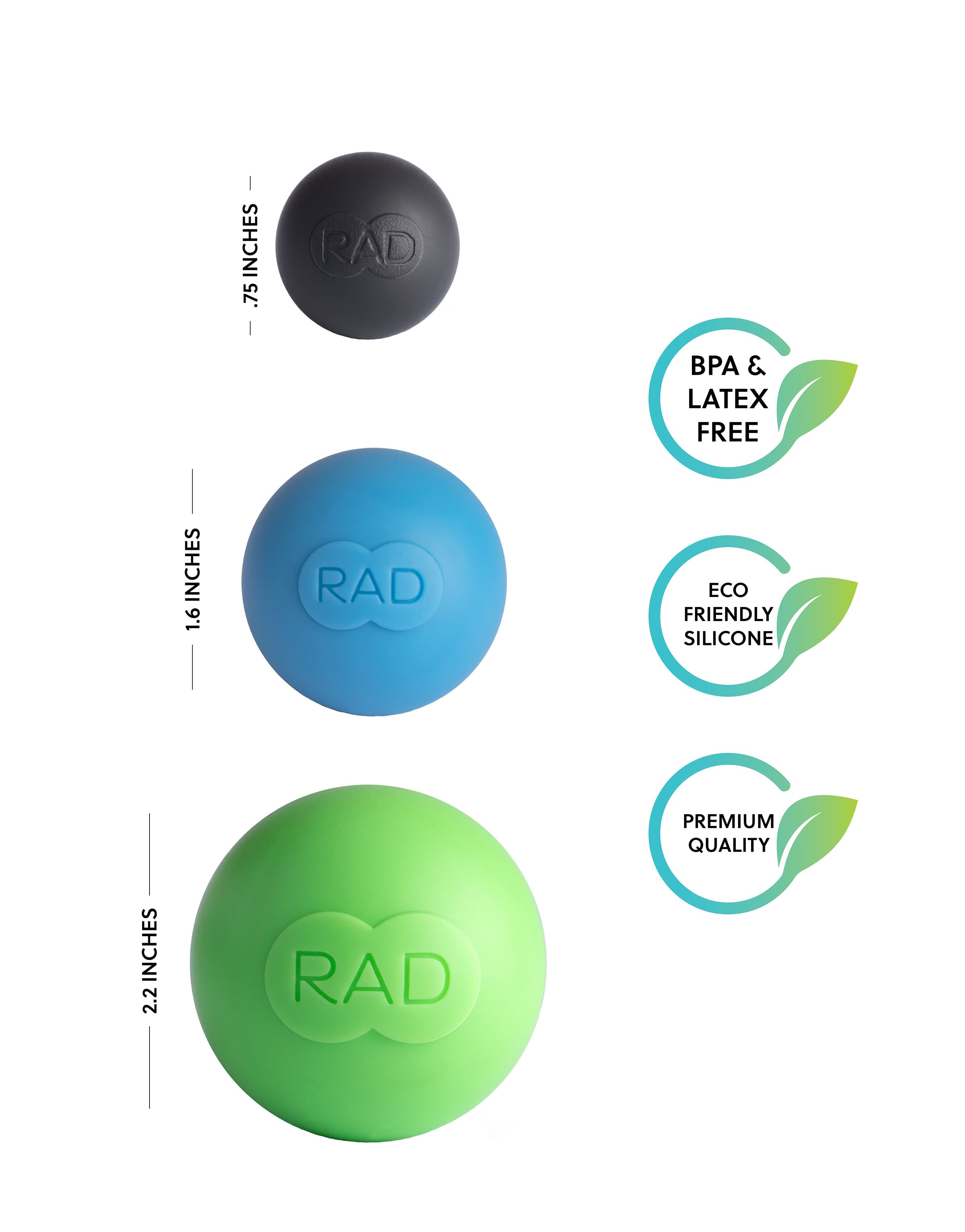 rounds, massage balls of different density